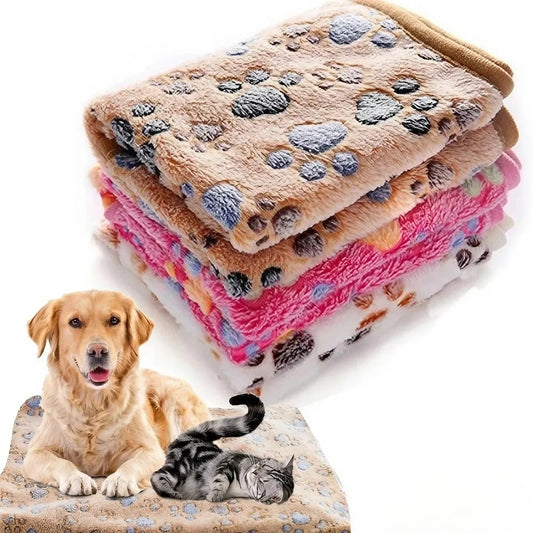 Premium Plush Pet Blanket | Soft Coral Fleece Throw for Cats and Dogs
