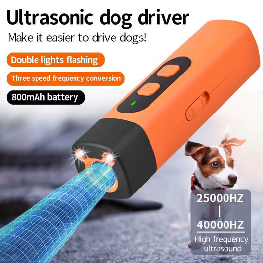 Rechargeable Ultrasonic Dog Barking Deterrent Trainer Stop Barking Control Device for Pet Behavior Correction Training Tool