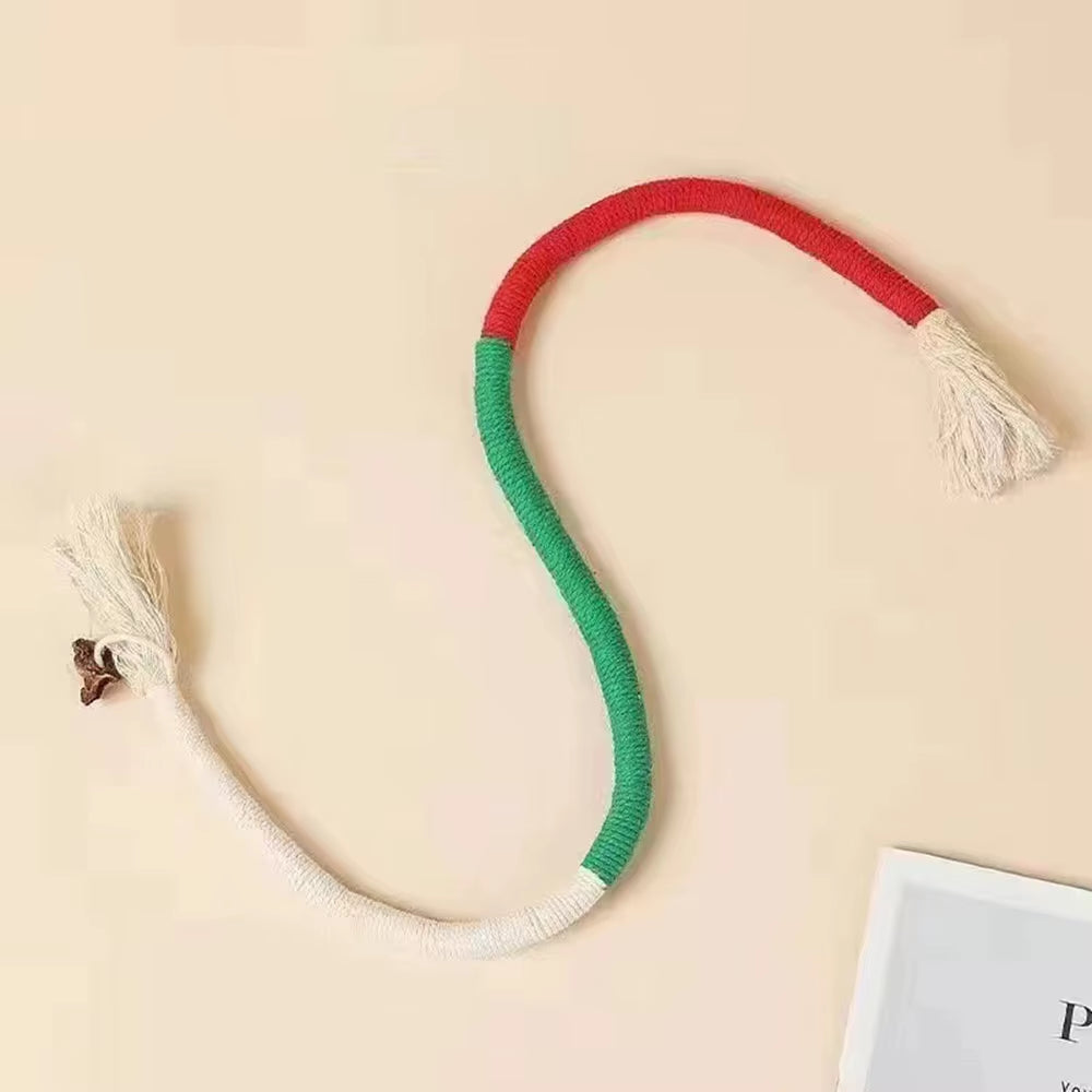 Cat Toys Chew Rope Safe Teeth Cleaning Toy for Indoor Kittens, Interactive Cat Nip Kitty Toys for All Breeds