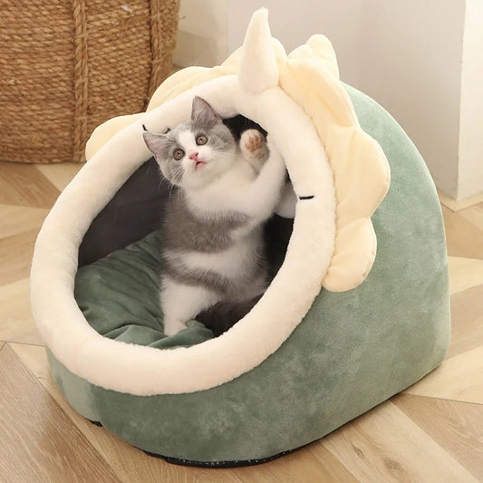 Deep Sleep Cat Bed | Cozy Foldable & Washable Cave Bed for Cats