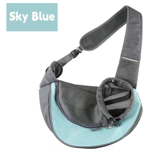 1Pc Dog Out Backpack,Dog Sling Carrier Breathable Mesh Travel Crossbody Bag for Puppy Cat Hiking Camping