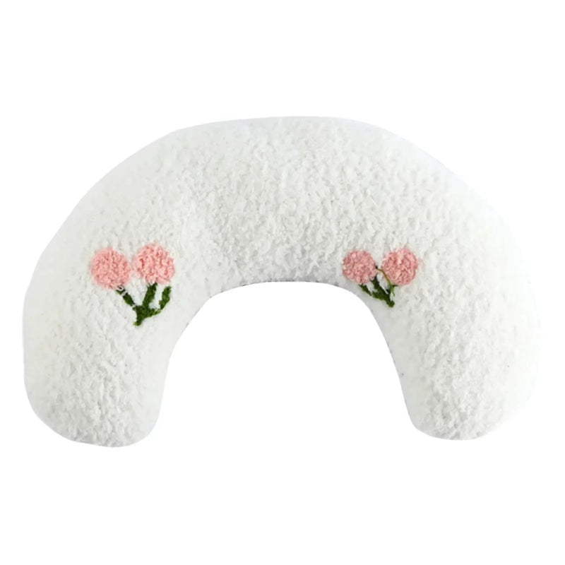 Small Pillow for Pet Cats Dogs Sleeping Mat Neck Guard U-Shaped Pillow Soft and Thick Bite Resistant Winter Warm Comfort Pillow