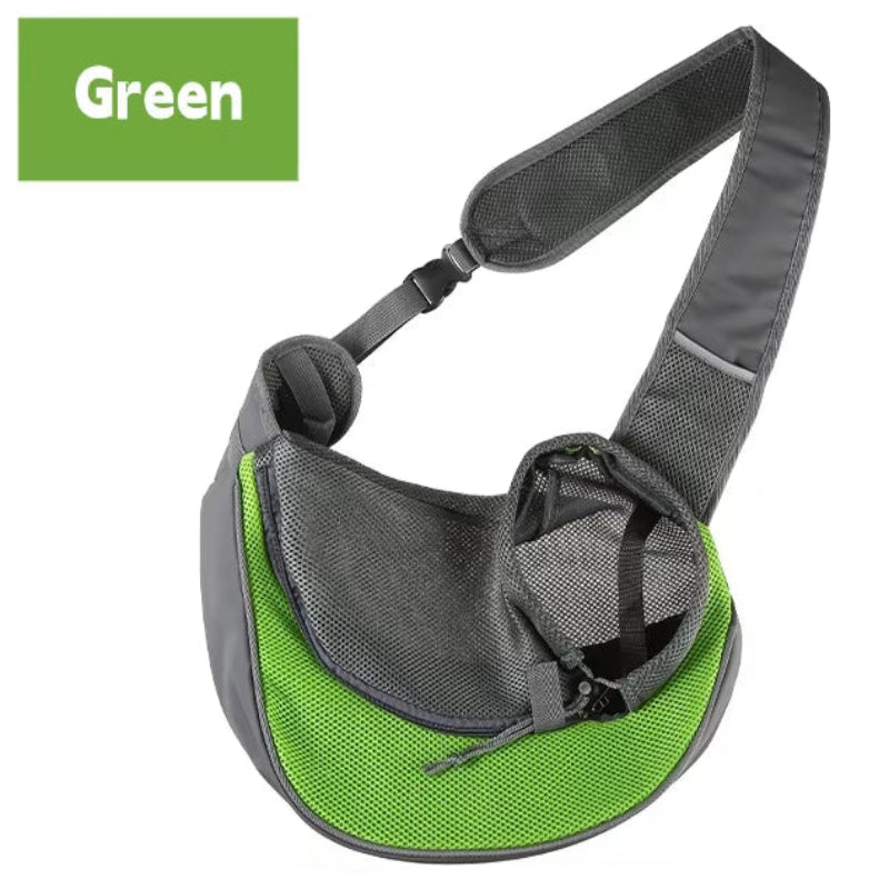 1Pc Dog Out Backpack,Dog Sling Carrier Breathable Mesh Travel Crossbody Bag for Puppy Cat Hiking Camping