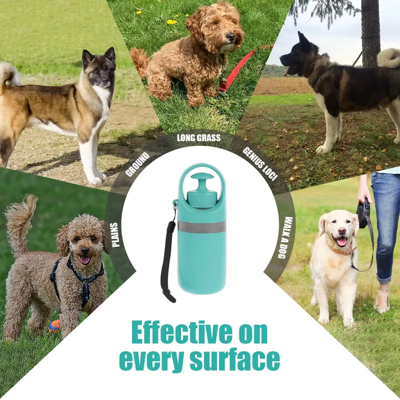 Portable Dog Pooper Pet Garbage Collection Cleaner Built-In Garbage Bag Handheld Pet Feces Gripper with Zero Contact Design