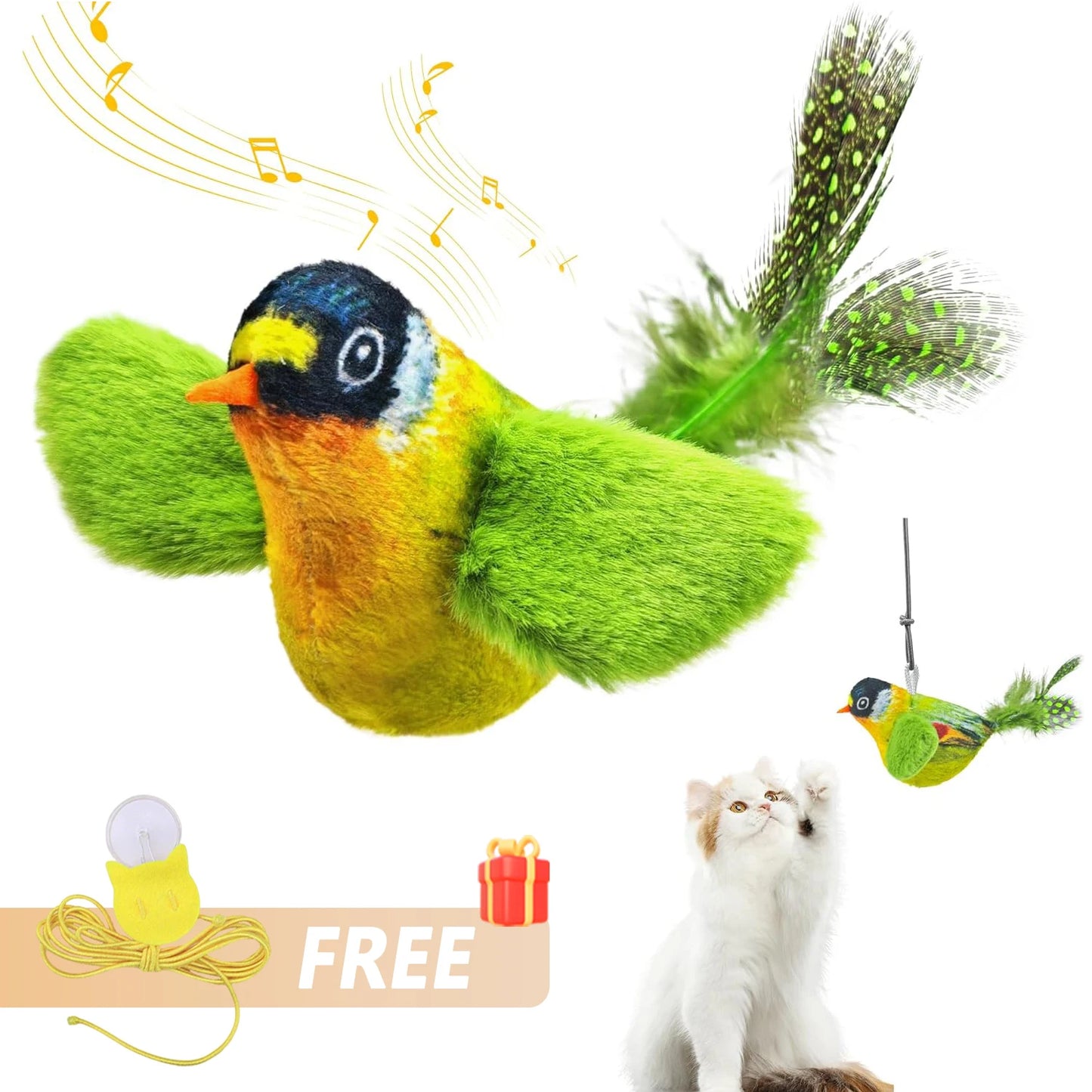 iLMH Cat Interactive Ball Toy Automatic Rolling Ball Faux Tail Rechargeable Smart Pet Electric Toy Pet Training Imitate Mouse