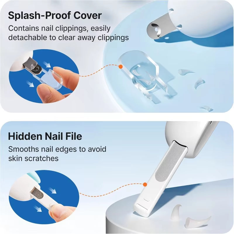Cat Nail Clipper with Adjustable Trimming Hole & Hidden Nail File | Safe Toenail Trimmer for Kittens/Indoor Cats/Christmas