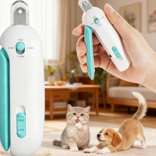 Cat Nail Clipper with Adjustable Trimming Hole & Hidden Nail File | Safe Toenail Trimmer for Kittens/Indoor Cats/Christmas