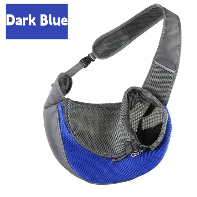 1Pc Dog Out Backpack,Dog Sling Carrier Breathable Mesh Travel Crossbody Bag for Puppy Cat Hiking Camping