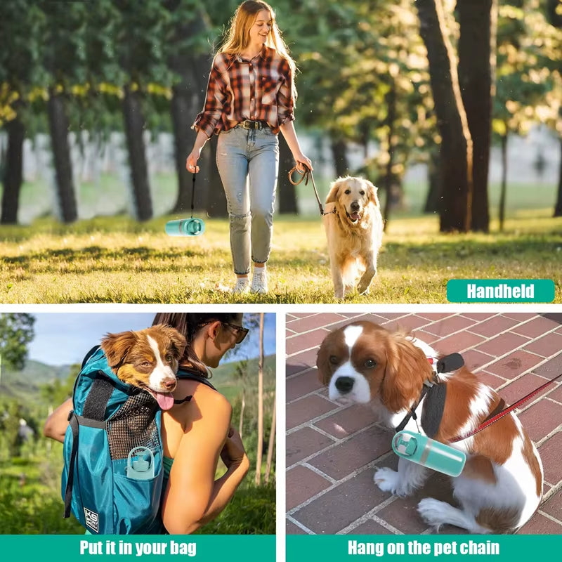 Portable Dog Pooper Pet Garbage Collection Cleaner Built-In Garbage Bag Handheld Pet Feces Gripper with Zero Contact Design