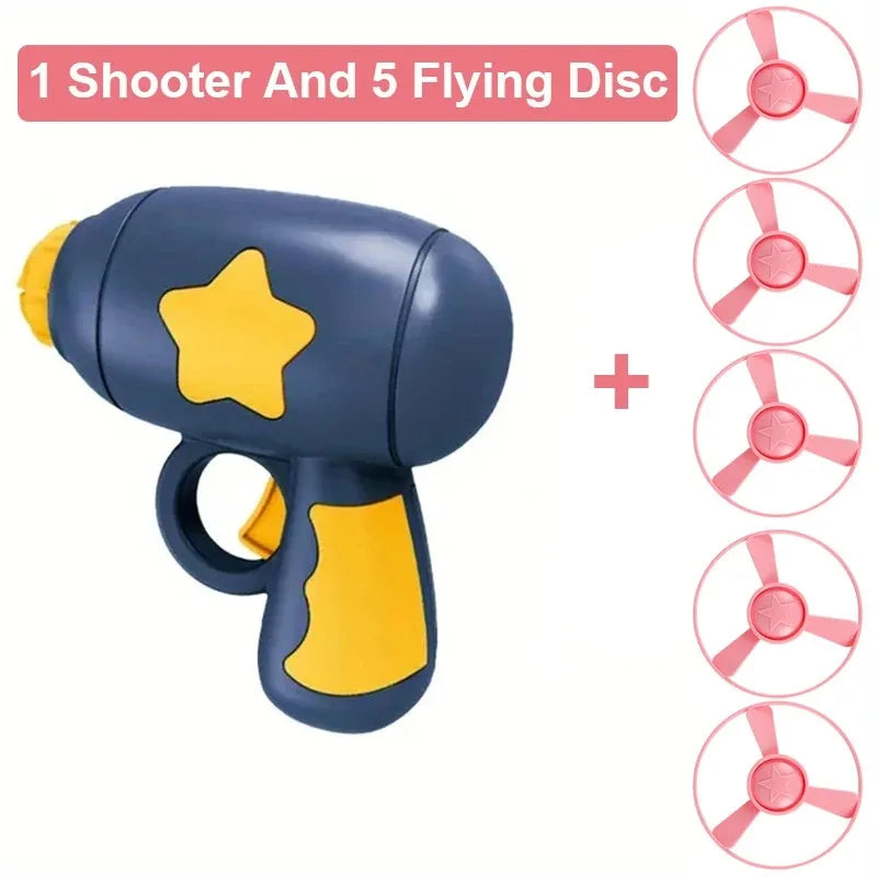 Funny Cat Toy Interactive Launch Pet Training Toy for Kitten Mini Flying Disc Shooting Gun Chasing Games Cat Toys Pet Supplies