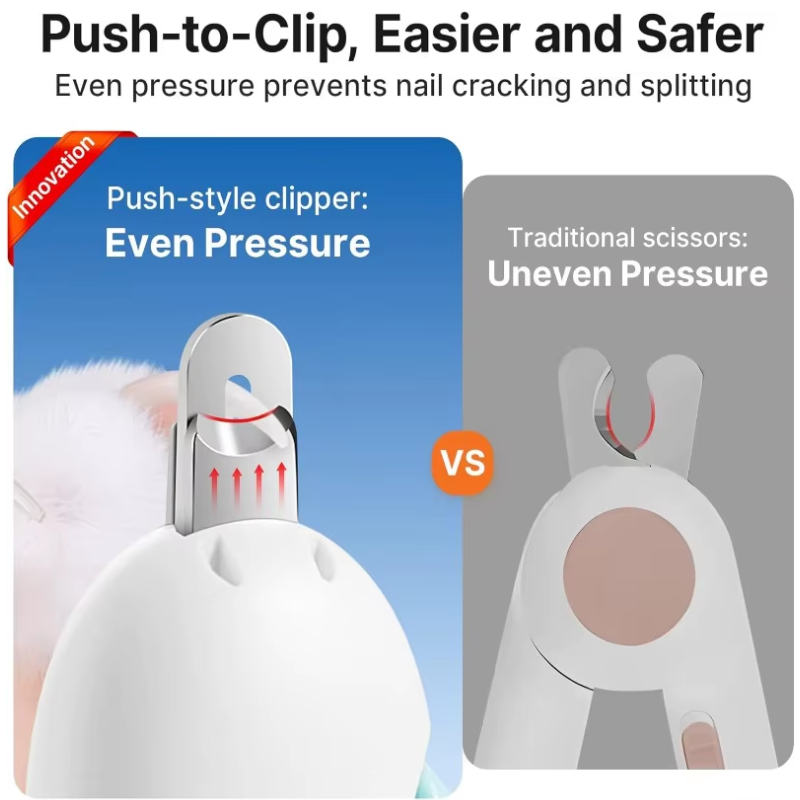 Safe Adjustable Cat Nail Clipper with Hidden File